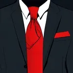 bright red necktie image